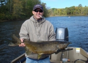 Jerry holding a very strong King Salmon
