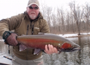Bert with a massive crimson red buck