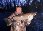 Dave with a nice Muskegon steelhead