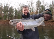 Mark with a chrome hen steelhead
