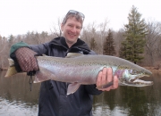 Mark with the last steelhead of the day