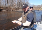 Jeff with a nice rainbow trout
