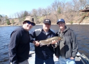 Jeff with a nice rainbow trout