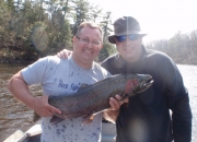 Jeff & Dave with a nice male steelhead