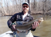 Blake with a nice steelhead