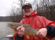 Herb with a great Muskegon river brown trout