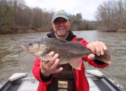 Ed with a double back walleye