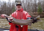 Ed with a nice Muskegon river steelhead