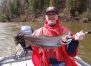 Herb with a beautiful spring steelhead