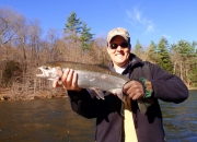 Jim with a Muskegon river steelhead