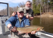 Dave & Bert with the last steelhead of the day