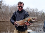 Paul With A Hard Fighting 2014 Spring Steelhead