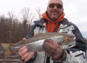 Scott with an awesome 22 inch rainbow trout