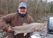 Jeff with another awesome spring steelhead