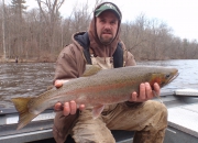 Roger with a hard fighting buck