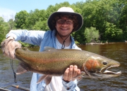 Jon with an outstanding 2014 mid-June steelhead, Yes Mid-June!!