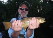 Ron with a nice brown taken with a nymph on Sat, July 5th