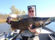 Bert with a Muskegon River Salmon