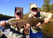 Dave & Bert with a Muskegon River Salmon