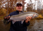 Jeff with one of two incredible 30inch steelhead
