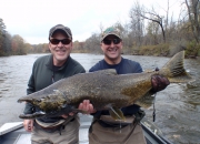 Jerry (never fished before) with his 30lb. Muskegon River King Salmon