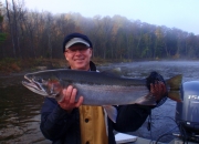 Scott with an outstanding 14lb 30inch fall steelhead