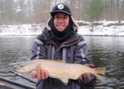 Mike with an absolute pig of a brown trout