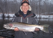 Mike holding 15lbs 30inches of Twisted Chrome Steel!