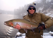 Man of Steel (Spencer) w/his 15lb Muskegon River Steelehad
