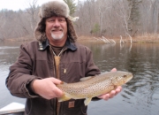 Ed with a nice Muskegon river brown trout