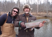 Ed with a great Muskegon river steelhead