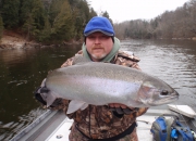 Scott with another Muskegon River Fall Steelhead