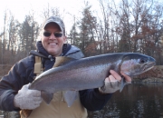 Jim with a Muskegon river silver bullet