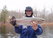 Brian with a chrome steelhead