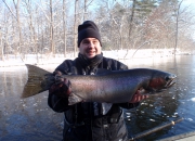 Jeff With Another Muskegon River Winter Steelhead