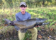 Steve with a monster 32 pound King Salmon