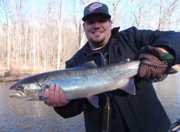 Justin with another 2014 winter steelhead