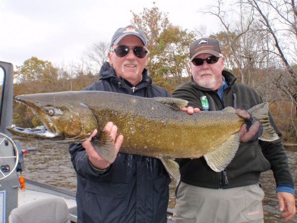 Eric with another king salmon