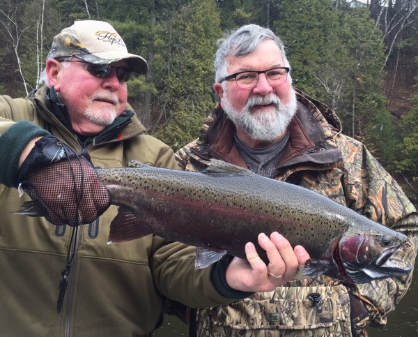Dave & Bert with another nice steelhead