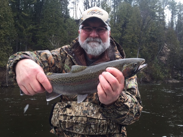 Dave with a really nice rainbow trout
