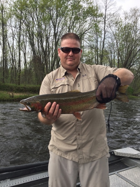 Charles with another nice steelhead