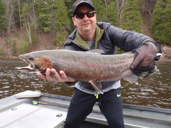 Bill with the last steelhead of the day