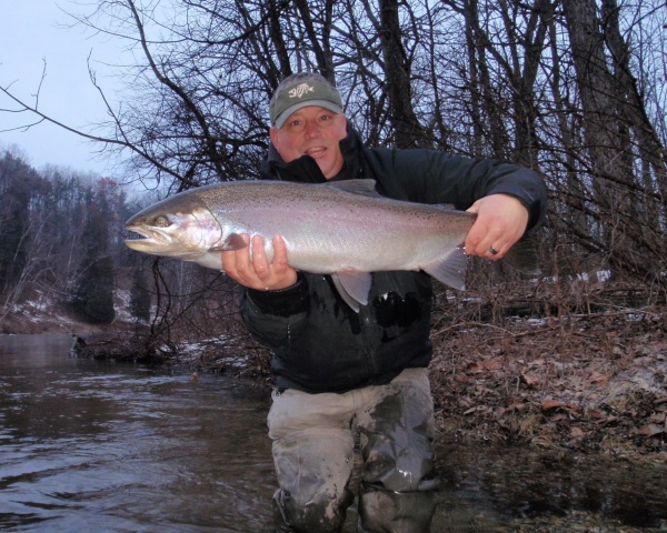 January & February Produce Monster Steelhead On The Muskegon River