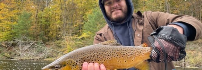 Muskegon River Brown Trout!