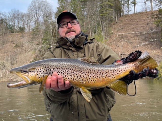 Bad To The 24″ Muskegon River Brown Trout!