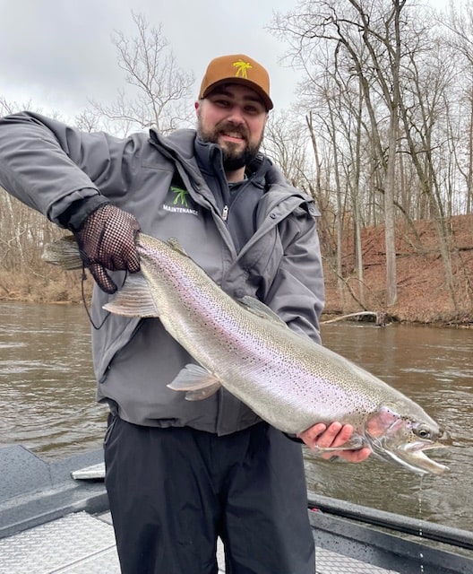 Spring Chrome Muskegon River Steelhead!