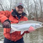 Drew with a crystal chrome steelhead Drew with a crystal Chrome Steelhead